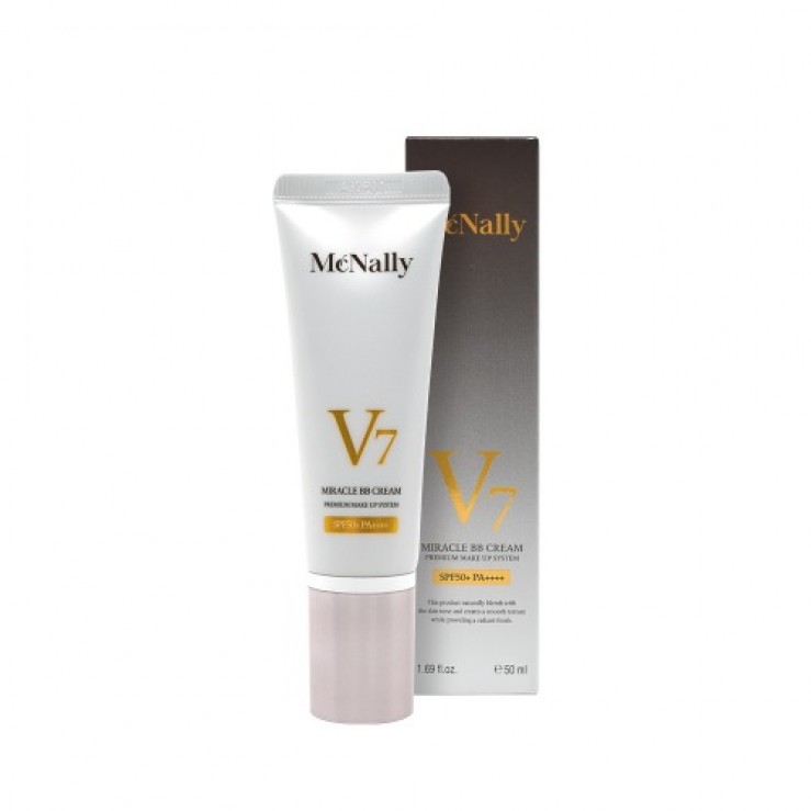 Солнцезащитный ББ крем с коллагеном McNally V7 Miracle BB Cream SPF50+ PA++++